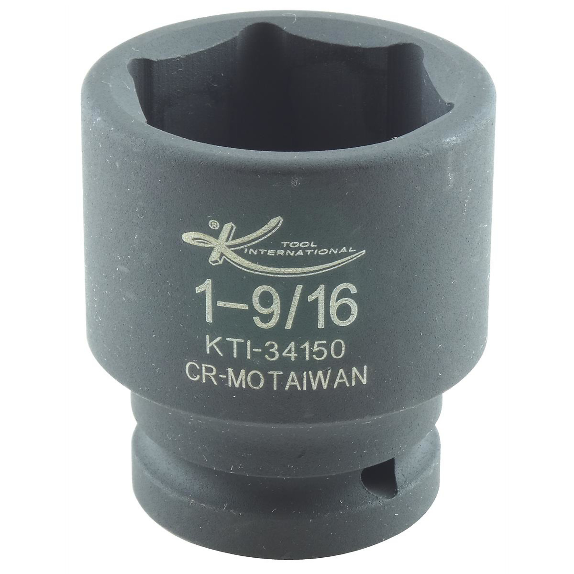 K Tool International 3/4in. Drive 6-Point Shallow Impact Socket — 1-9/16in., Chrome-Moly Steel, Model# KTI34150